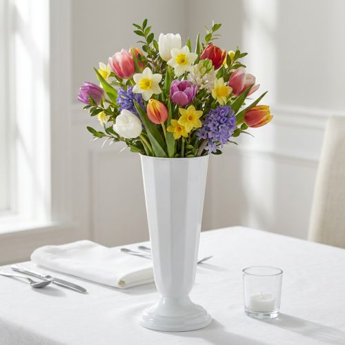 Setová váza “Szwed” biela Ø13cm - 20cm, 1ks | Floristik24.sk