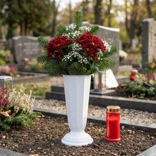 Článok Zasadacia váza Szwed biela Ø19cm