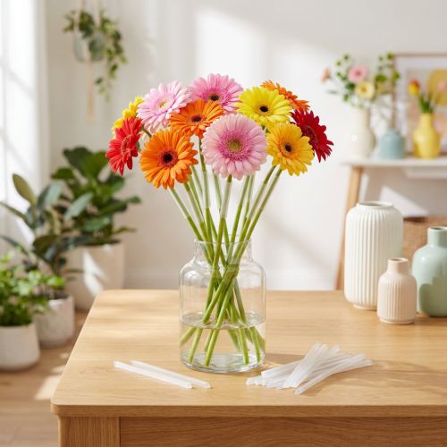 Článok Zmršťovacie bužírky Gerbera 17 mm - Ochrana a podpora pre gerbery, sada 1000 kusov