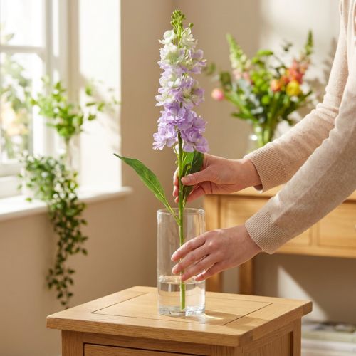 Levkoje umelý kvet orgován Umelý záhradný kvet 78cm | Floristik24.sk