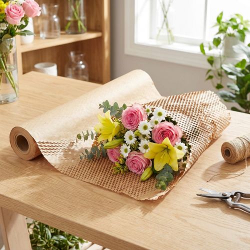 Článok Voštinový papier prírodný hnedý baliaci papier Š50,5cm D2500cm