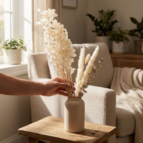 Sušené kvety Lunaria, mesačná fialka, strieborný list, sušené, 60-80 cm, 30 g | Floristik24.sk