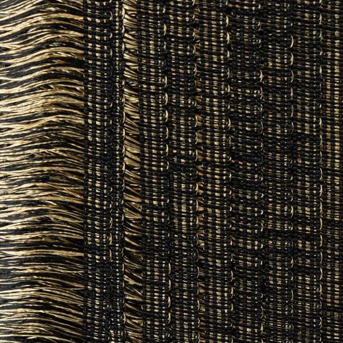 Čierno-zlatý strapcový lem 4 cm x 25 m - Ideálny na ozdobu vencov, smútočnej stuhy a vintage doplnkov. | Floristik24.sk