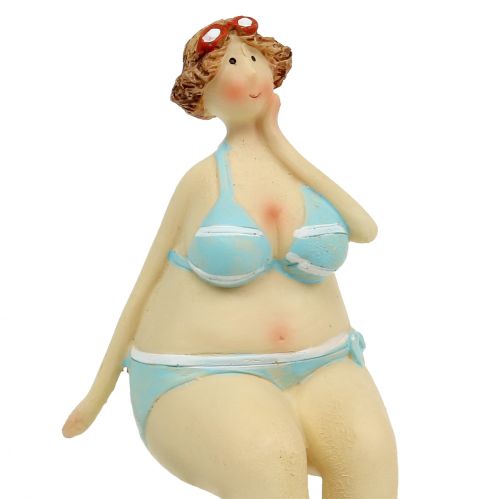 Floristik24 Dámske s okrajom bikín taburetka letná dekorácia 15cm 2ks