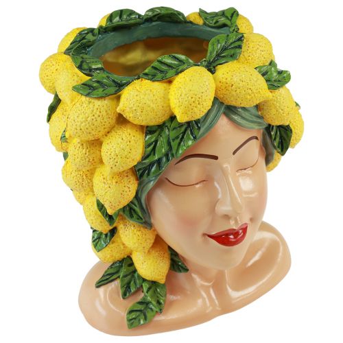 položky Žena poprsie kvetináč s citrónovou dekoráciou Stredomorská výška 21,5 cm