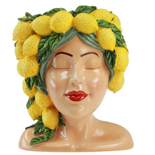 položky Žena poprsie kvetináč s citrónovou dekoráciou Stredomorská výška 21,5 cm