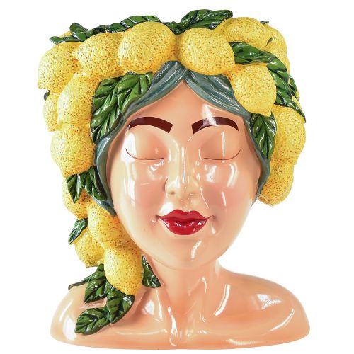 položky Žena busta kvetináč s citrónovou dekoráciou stredomorská výška 29 cm