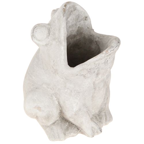 položky Žaba dekoračný kvetináč kvetináč betón sivý V18,5cm