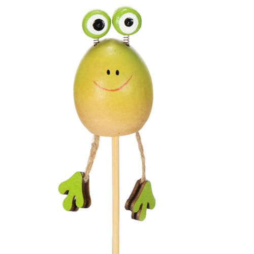 Záhradné kolíky v tvare žaby na zdobenie kvetináčov na jar alebo v lete, 34 cm, 6 kusov