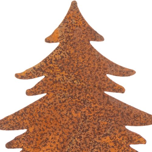 Záhradný kôl, zvetraná oceľ, jeleň, hviezda, jedľa, V10/15 cm, 3 kusy | Floristik24.sk