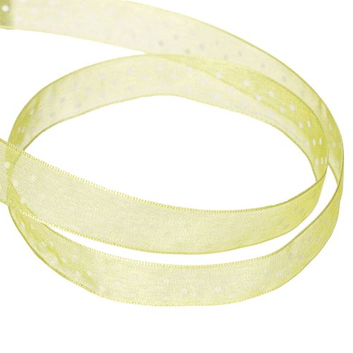 položky Stuha s bodkovaným vzorom na ozdobné balenie darčekov, šírka 1,5 cm, dĺžka 20 m