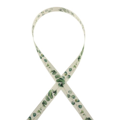 položky Darčeková stuha eukalyptová ozdobná stuha zelená 25mm 20m