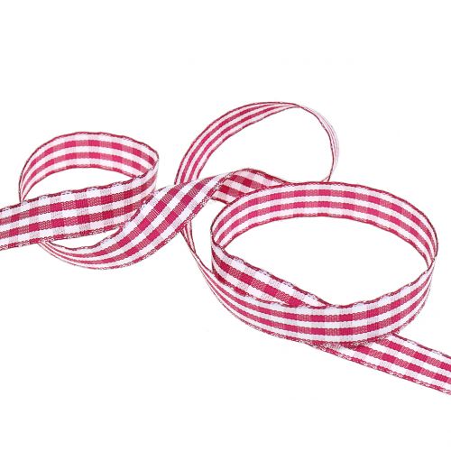 položky Darčeková stuha károvaná fialová 15mm 20m