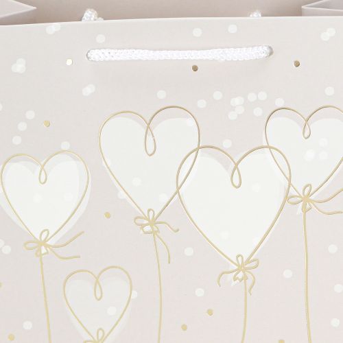 položky Darčeková taška „práve vydatá“ darčeková taška s rúčkami béžová 18×10×23cm 2ks