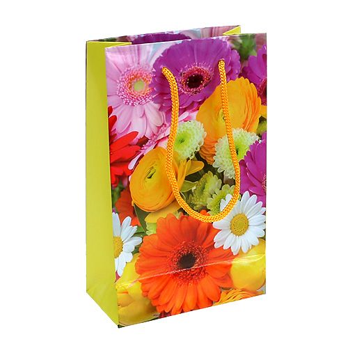 Floristik24 Darčeková taška s motívom kvetov 25cm x 34,5cm 1ks