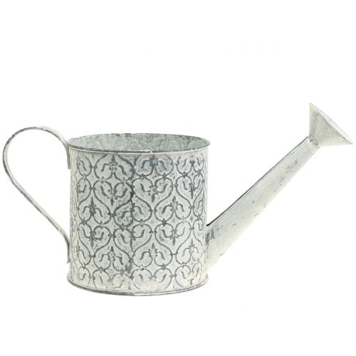 Kvetinová kanva pozinkovaná krémová umývaná Ø13cm V13cm | Floristik24.sk
