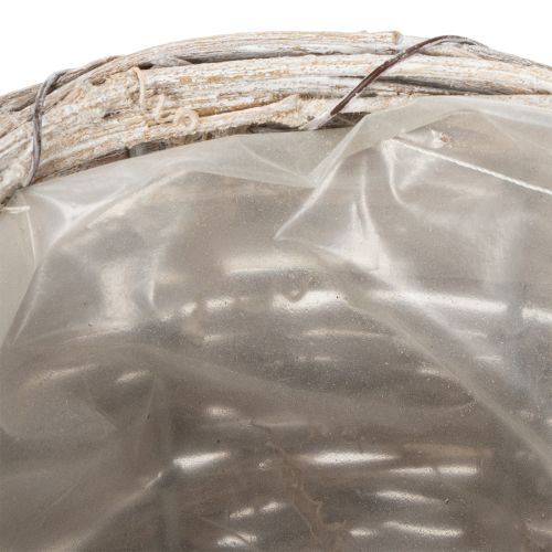 položky Dekoratívna krhlica s vkusným tkaným dizajnom pre elegantnú bytovú dekoráciu, 26 cm