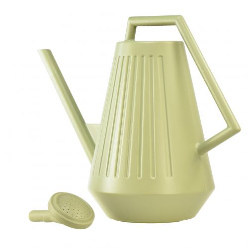 položky 9l krhlica v olivovozelenej farbe s odnímateľnou ružicou, praktická na starostlivosť o záhradu a kvety, robustná, 42 cm