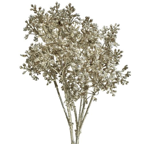 Floristik24 Sadrová bylina Gypsophila umelé rastliny kovové L38cm 3ks