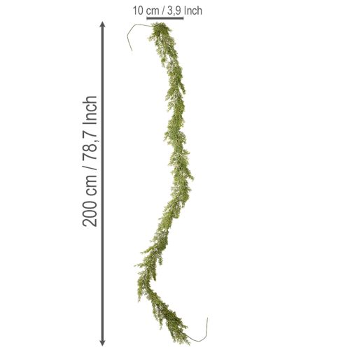 Girlanda z umelej jedle na dvere a okná, 200 cm | Floristik24.sk