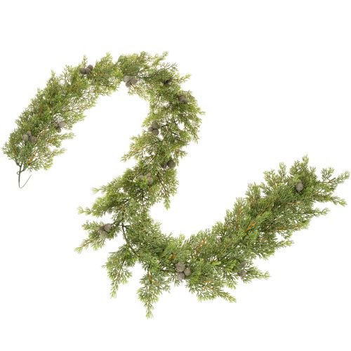 Girlanda z umelého cyprusu s kužeľmi, 180 cm, na stôl a dvere | Floristik24.sk