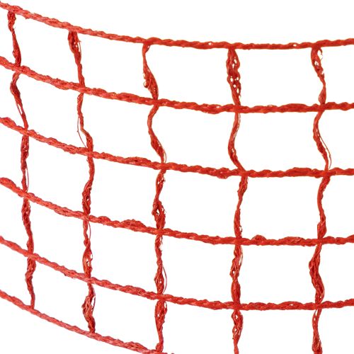 Floristik24 Sieťová páska 4,5cm x 10m červená