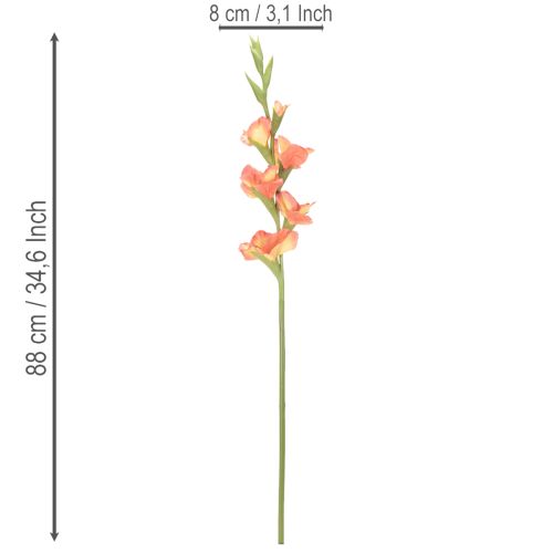 Umelý mečík s mnohými kvetmi na kyticu, 88 cm | Floristik24.sk