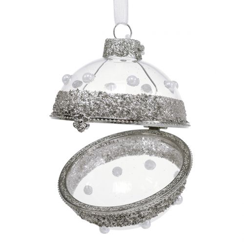 Floristik24 Vianočná guľa sklenená na otváranie Ø6cm 2ks