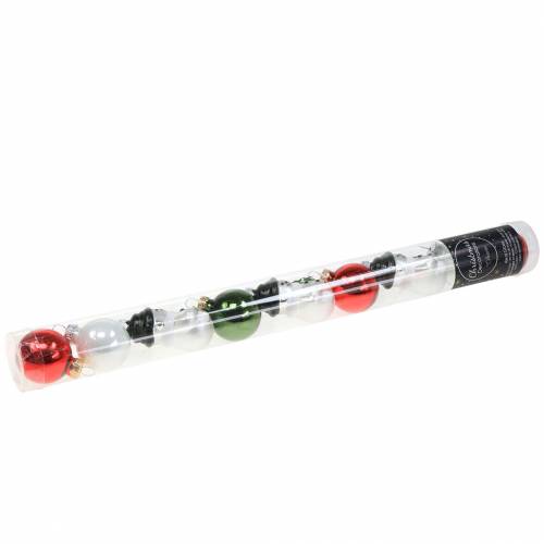 Floristik24 Ozdoby na vianočný stromček Vianočné gule snehuliak sklo 9 kusov