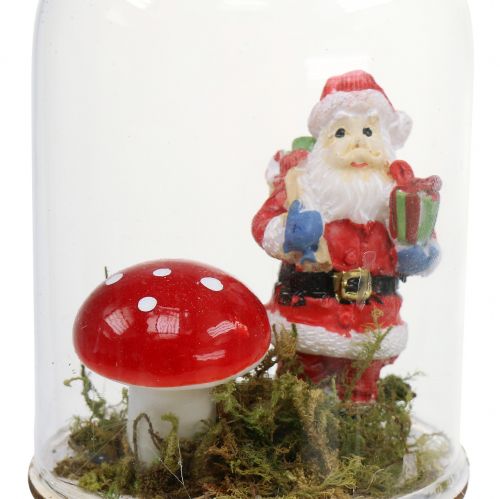 položky Vianočná dekorácia sklenený zvonček na zavesenie 10cm