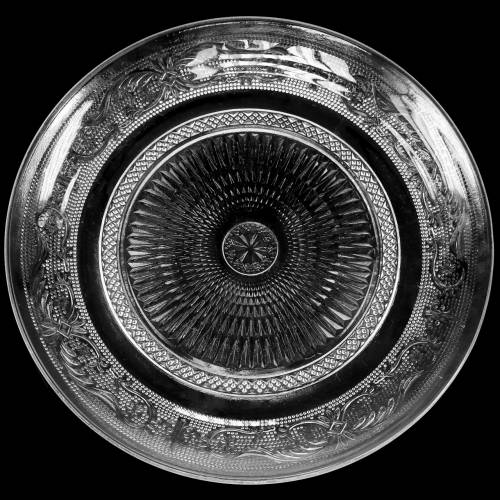 Floristik24 Sklenený tanier starožitný Ø29cm V2,5cm 2ks