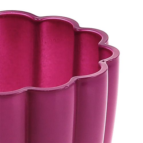 Floristik24 Sklenená váza "Bloom" Erika Ø14cm V17cm