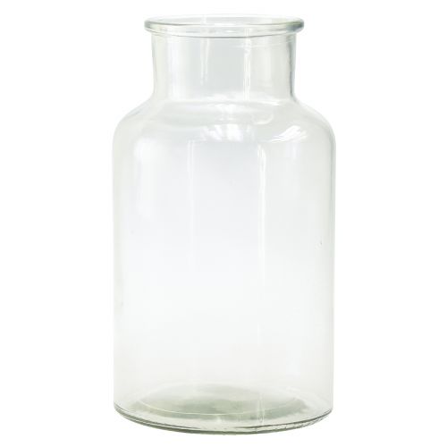 položky Sklenená váza dekoračná fľaša lekárnička sklenená retro Ø14cm V25cm