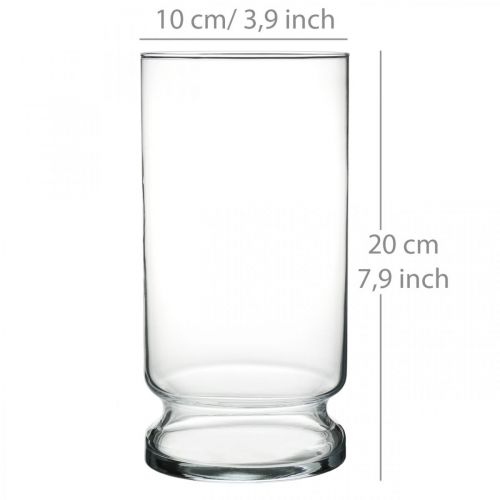 položky Sklenený valec na vázy číry Ø10cm V20cm