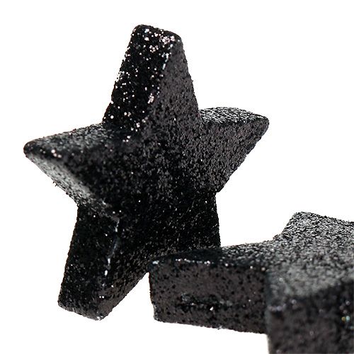 Trblietavé hviezdy čierne 4-5cm 40p | Floristik24.sk