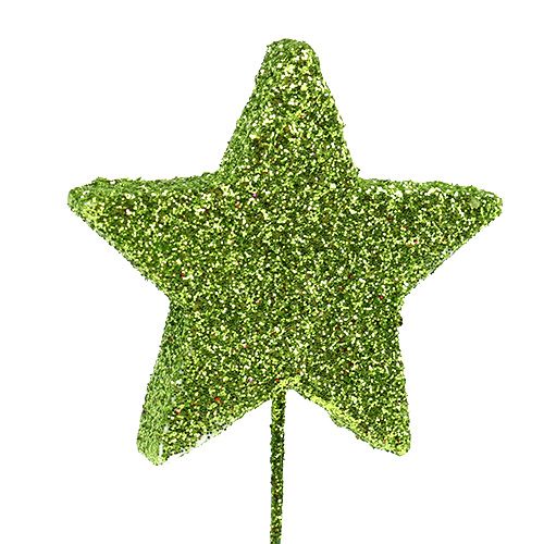 položky Trblietavé hviezdičky na drôte zelené 5cm 48ks