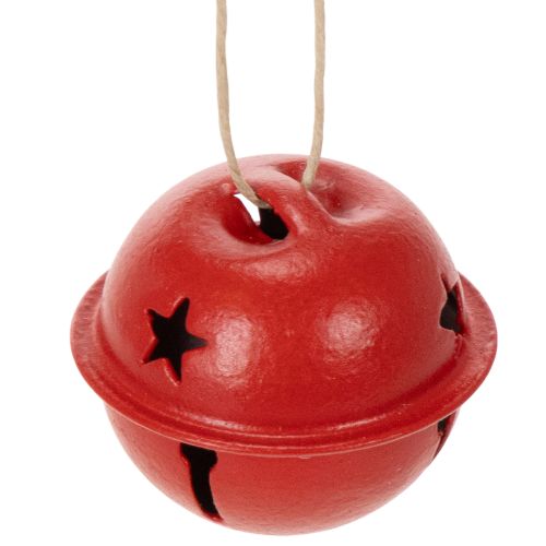 Dekoratívne prívesky v tvare zvončeka s motívom hviezdy, 3 cm, 9 kusov