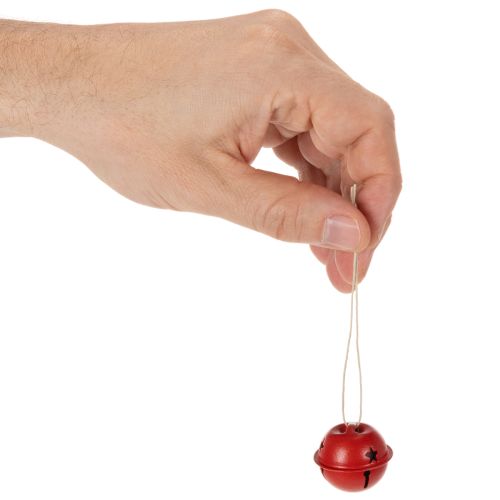 Dekoratívne prívesky v tvare zvončeka s motívom hviezdy, 3 cm, 9 kusov | Floristik24.sk