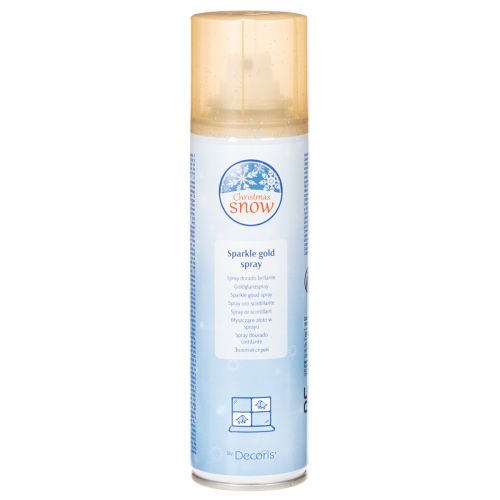 Zlatý trblietavý sprej na vianočné ozdoby, 150 ml kúpiť | Floristik24.sk