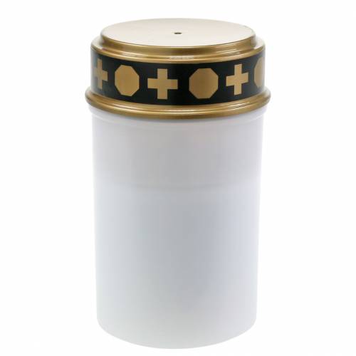 LED hrobové svetlo biele, teplá biela časovač na batériu Ø6,8 V12,2 cm