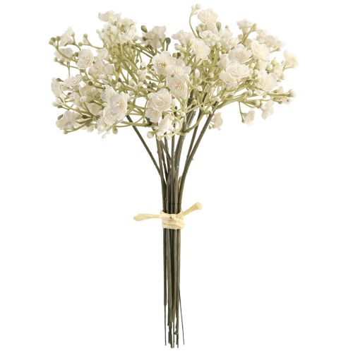 položky Umelý detský dych Gypsophila vo zväzku biely 23cm 12ks
