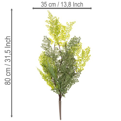 Umelá vetvička papradia, jemná, do vázy, 80 cm | Floristik24.sk