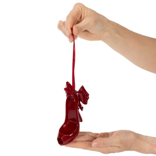 Dekoratívna topánka na zavesenie s mašľou, 10 cm | Floristik24.sk
