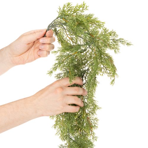 Umelecká girlanda z ihličnatých vetvičiek na stôl a okno 115 cm