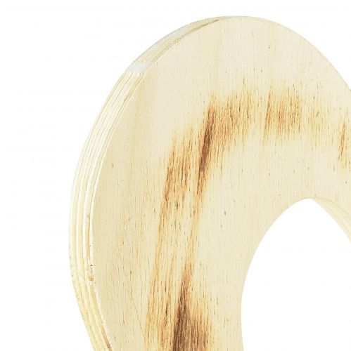 položky Ozdobné srdiečko drevené dekoračné srdiečko v srdiečkovom výpale natur 25x25cm