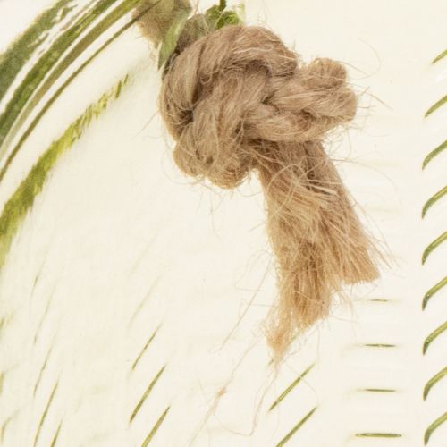 Závesný sklenený kvetináč, dekoratívny sklenený kvetináč, retro štýl, zeleno-hnedý, 14,5 cm, 2 kusy | Floristik24.sk