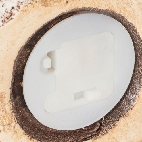 položky Rustikálny keramický domček s jasným LED svetlom, ideálny ako atmosférická dekorácia stola, 15 cm, 2 kusy