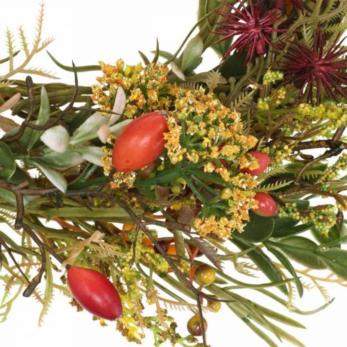 položky Deko veniec šípkový umelý jesenný veniec umelé kvety Ø25cm