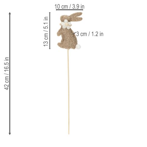 položky Dekoratívna figúrka veľkonočného zajačika na jarné dekorácie a sezónne doplnky, 42 cm, 8 dielikov