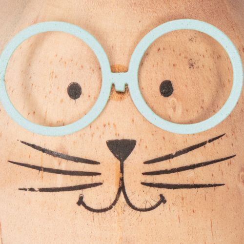 položky Dekoratívne figúrky králikov s tváričkami pre hravé doplnky na stoloch a policiach, 14 cm, 3 kusy